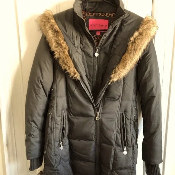 Betsey Johnson Winter Coat Sz SM - Picture 1 of 5